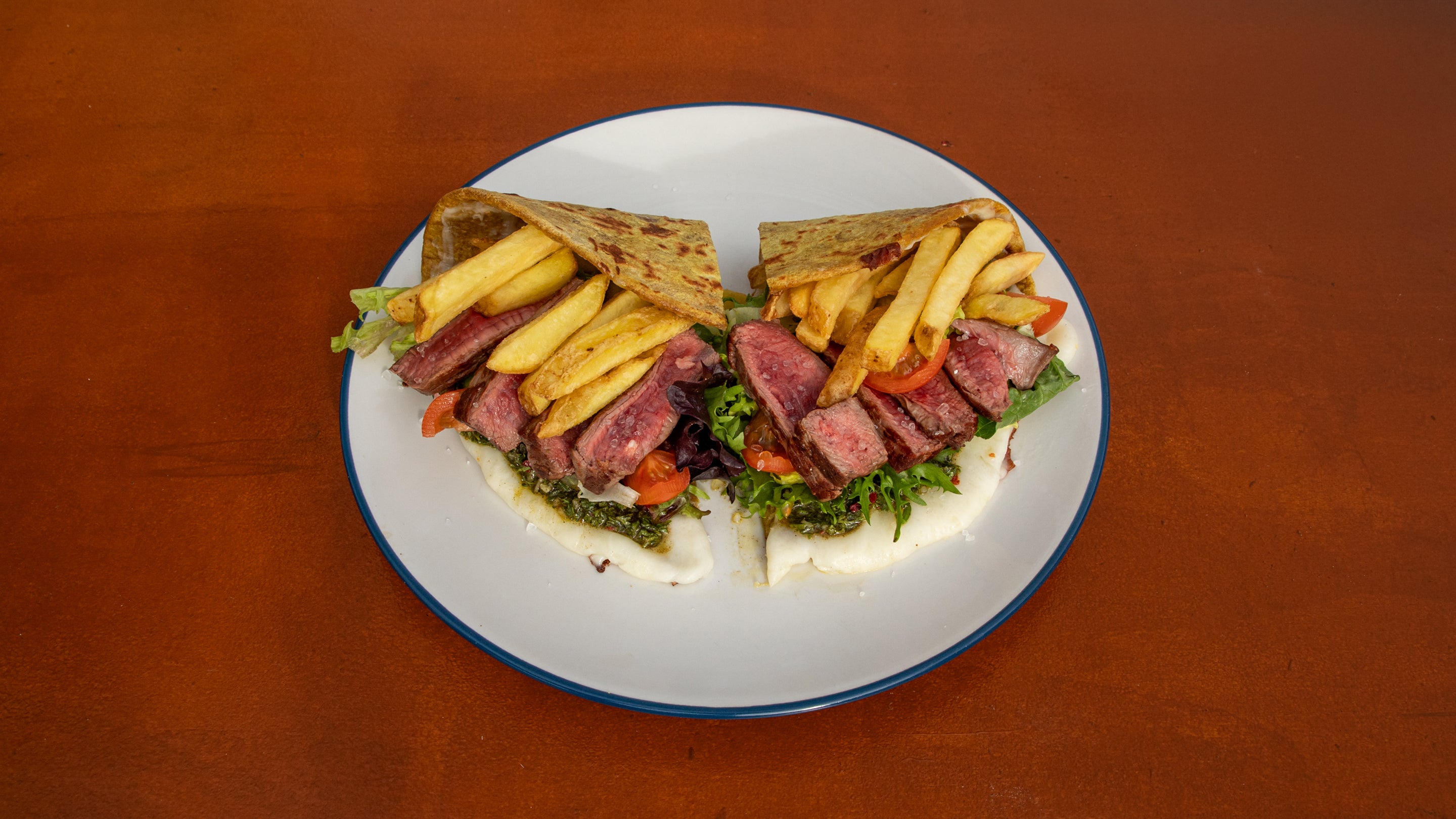 Steak and Fries Piadina