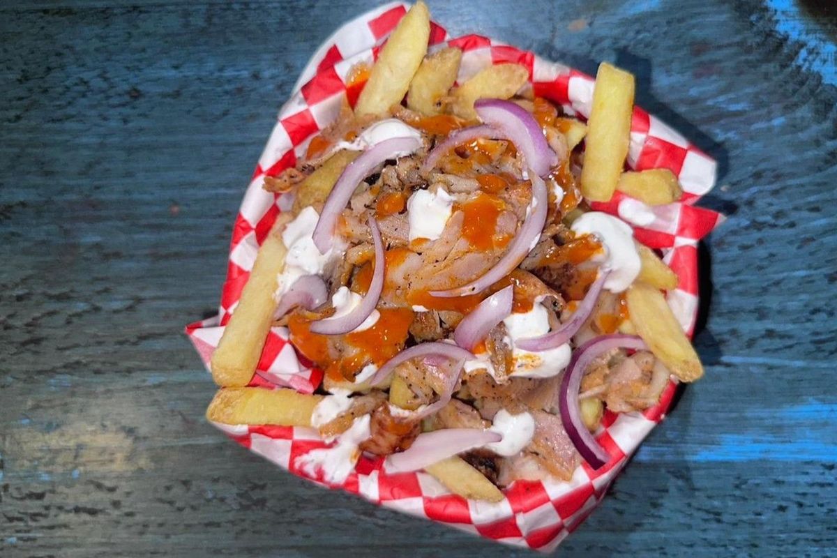 Loaded Chicken Gyros Fries