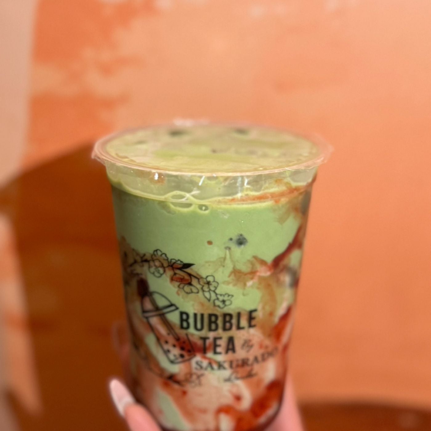 Strawberry Matcha Bubble Tea