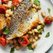 Fried sea bream
