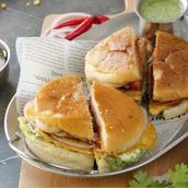 Egg Shaami Burger.