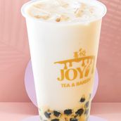 large Black boba milk tea