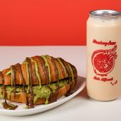 Dubai Croissant + Cold Coffee