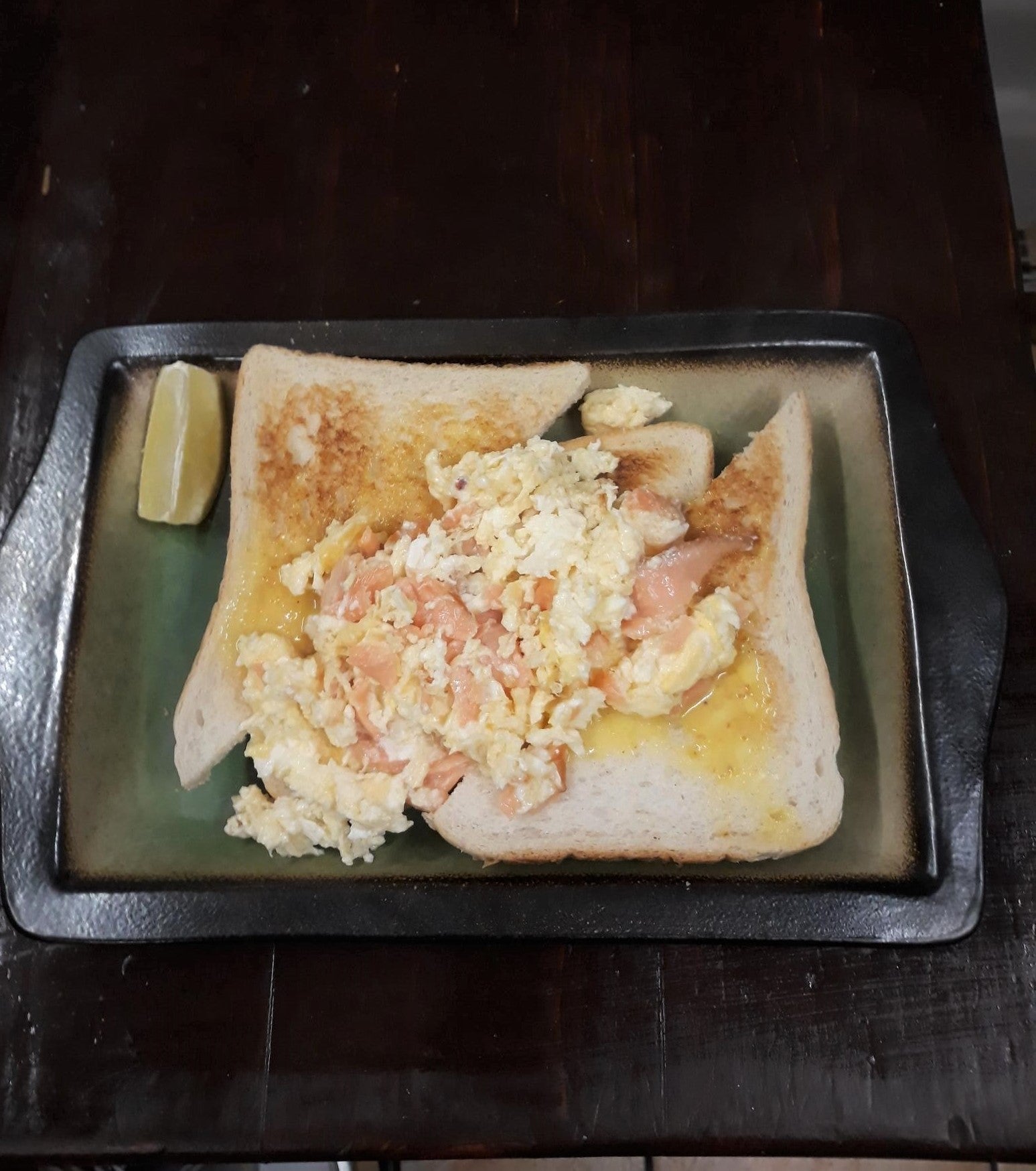 Smoked Salmon & Scrambled Eggs on Sourdough Toast
