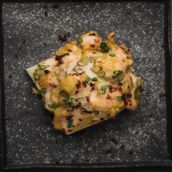 Rock Shrimp With Beef Bacon