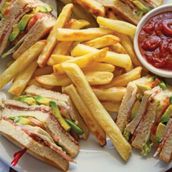Beef Club sandwich
