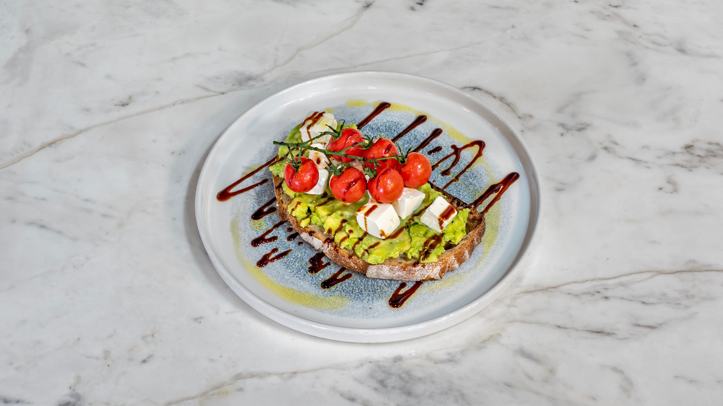 Avocado & Feta on sourdough toast