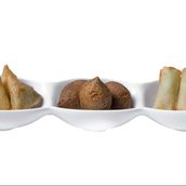 Mix Plate Of Samosa Spring Roll And Fried Kibbeh 12 Pieces