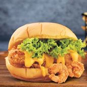 Jumbo Prawns Burger