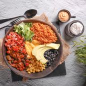 Veg burrito bowl & Co