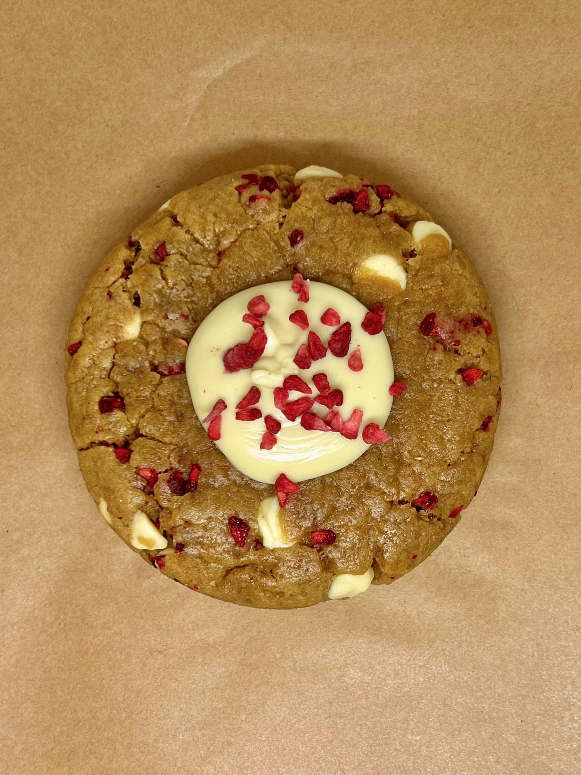 White Chocolate and Raspberry Cookie