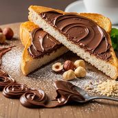 Bread Toast with Nutella
