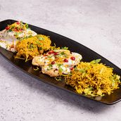 Chaat Platter (Bhel, Bhalla, Papdi, Chole Chaat)