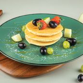 Pancake With Honey And Strawberry