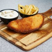 Chicken Cordon Bleu With French Fries