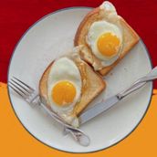 Sunny Side Up Eggs On Bread