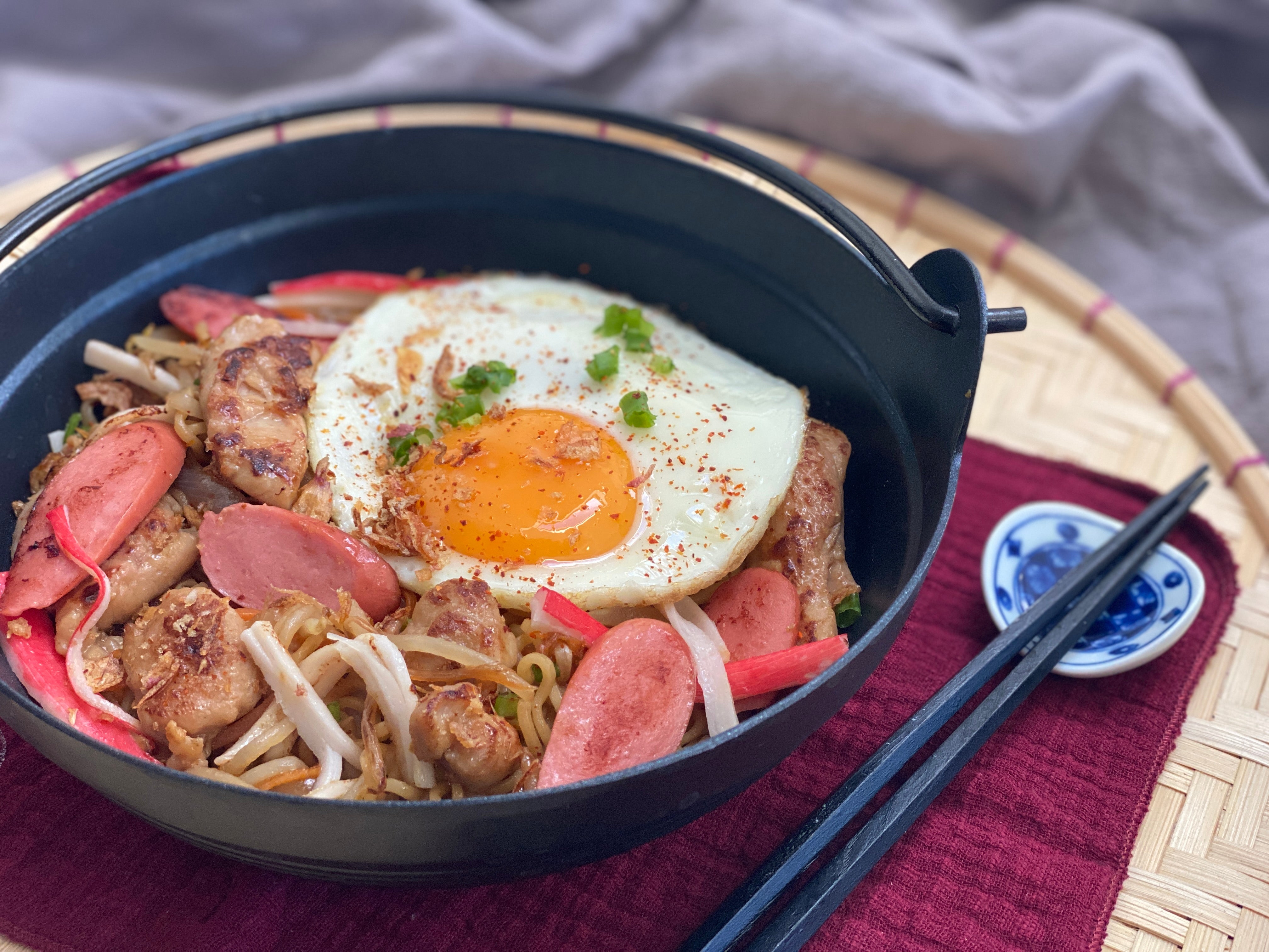 Indomie Stir Fry Noodles Feast (w/ Meat Options)