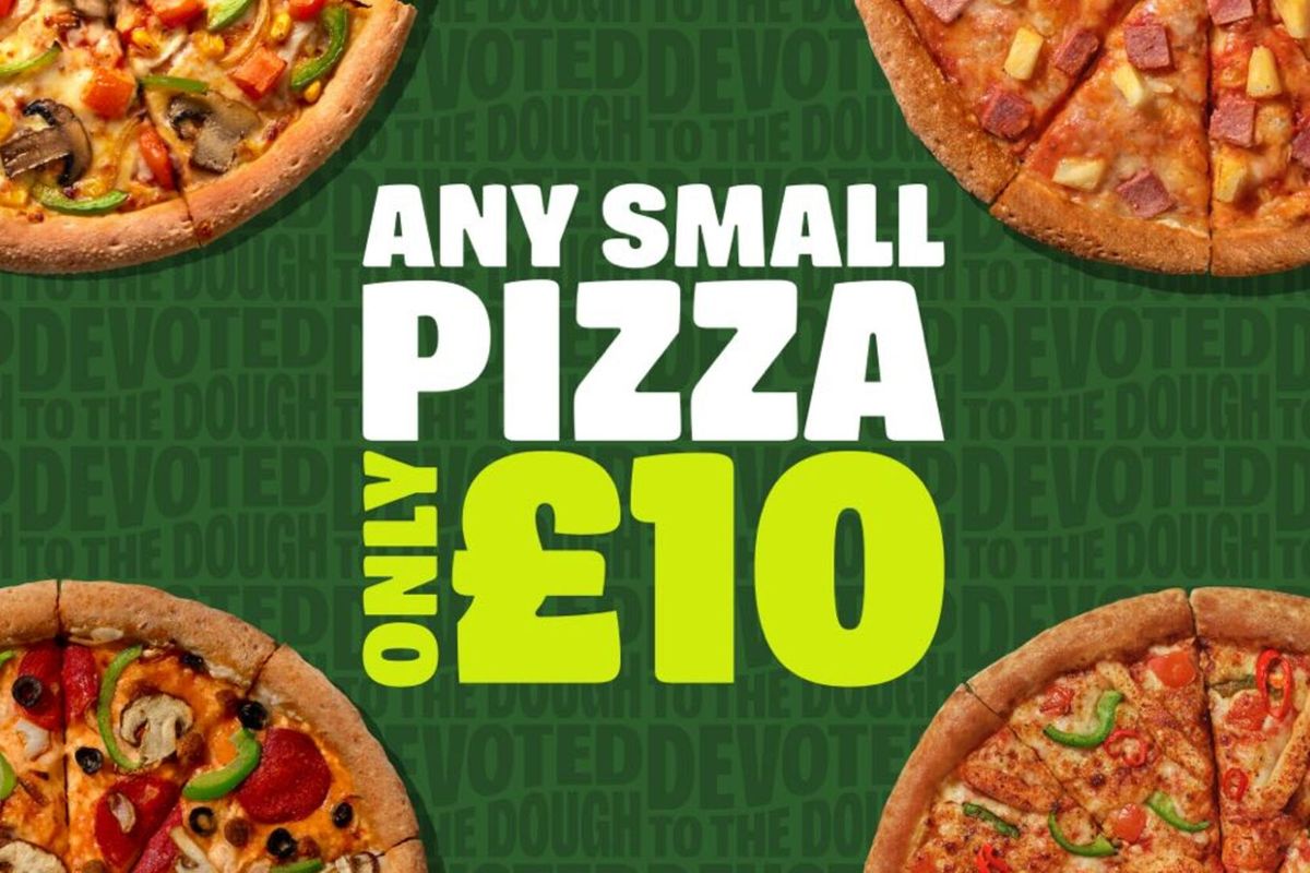£10 ANY Small Pizza