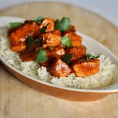 Chicken 65, Served with Rice or Roti's