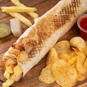 Chips Oman Chicken Shawarma Sandwich
