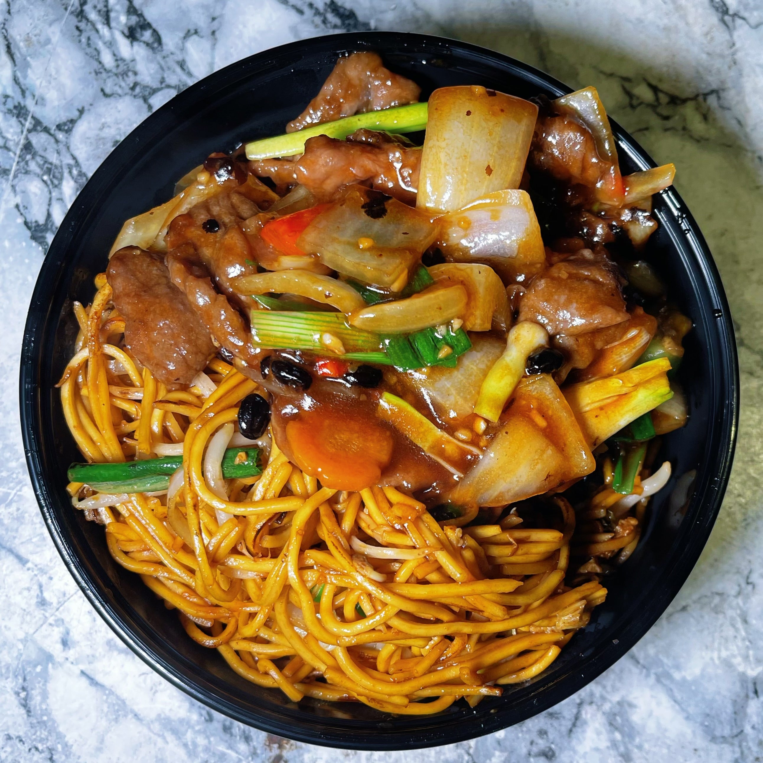 Beef with Green Pepper in Black Bean Sauce 豉椒牛餐