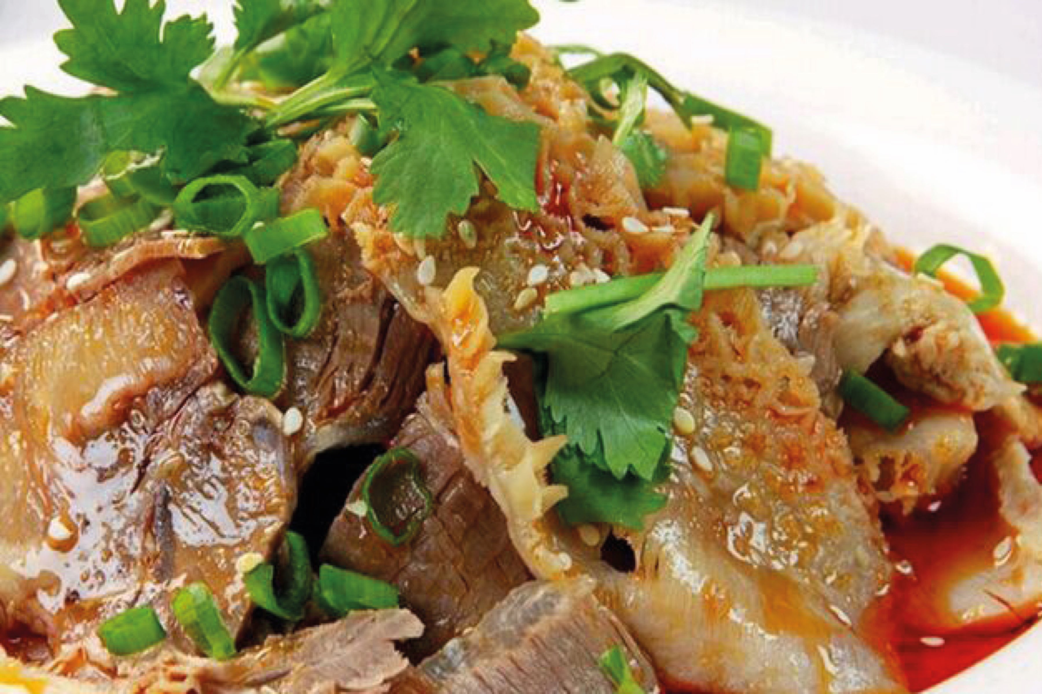 Sliced Beef Offal & Ox Tongues with chilli sauce（served cold）