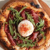 BURRATA AND BRESAOLA PIZZA