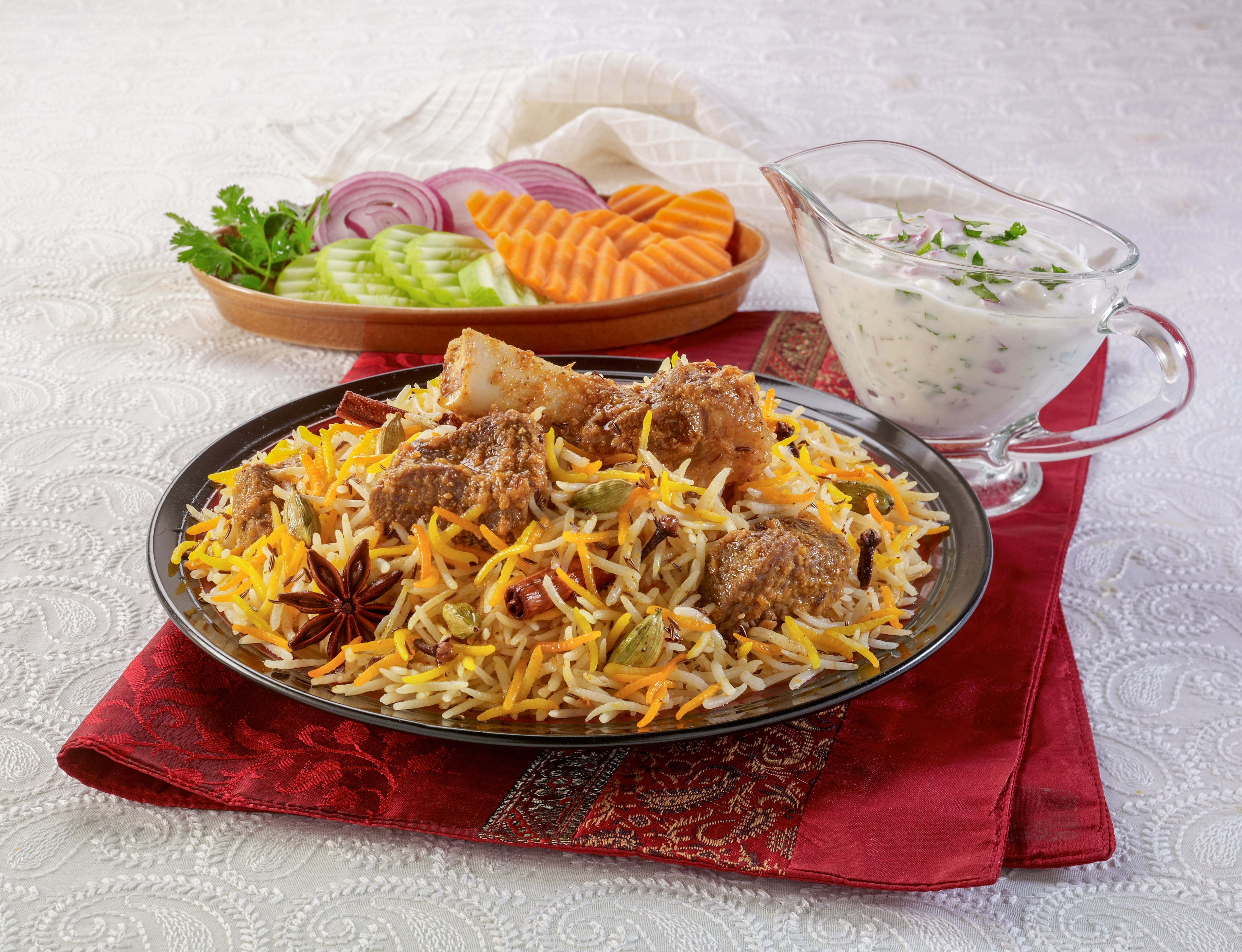 Hyderabadi Dum - Lamb Biryani