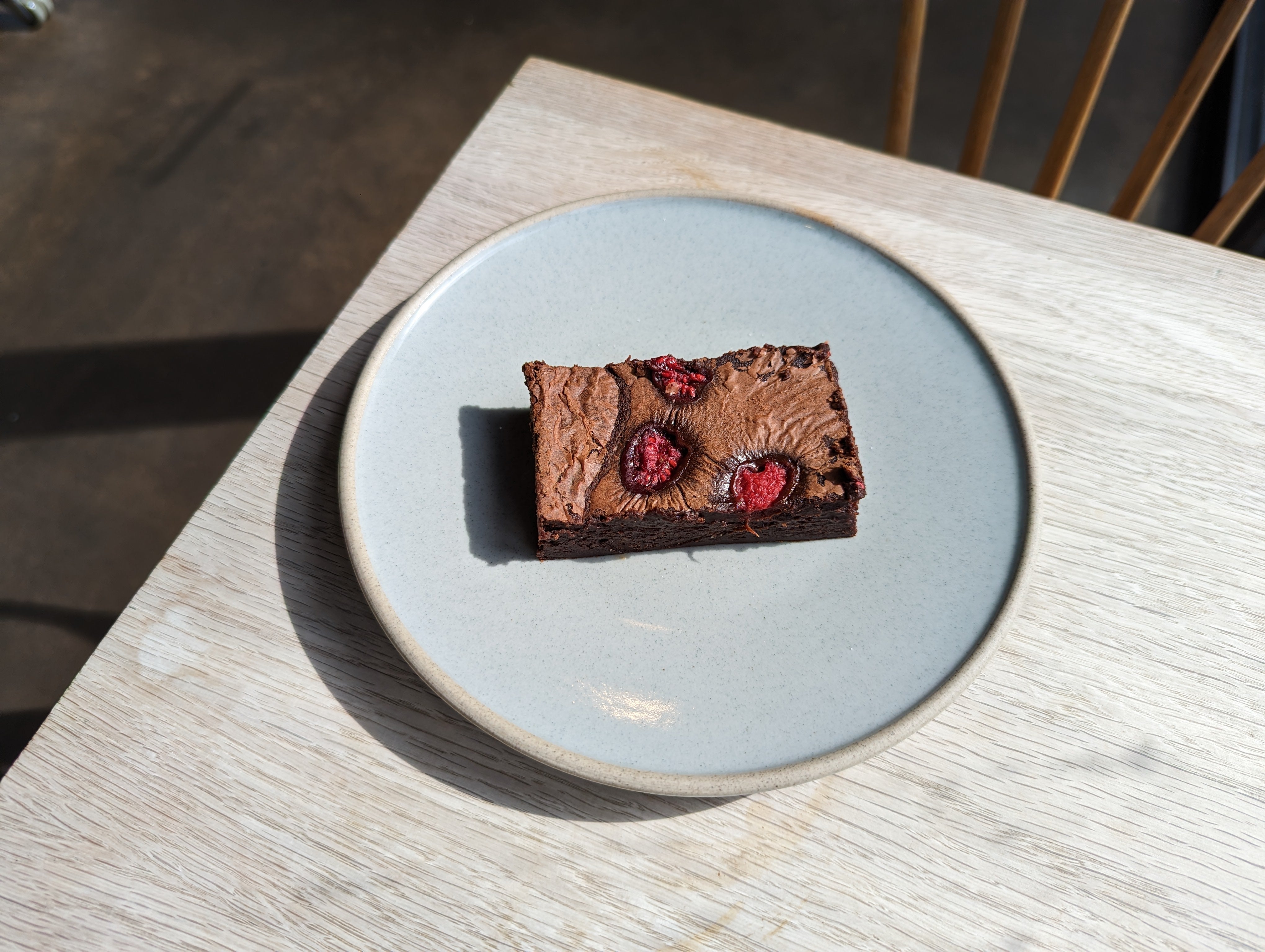Raspberry Brownie