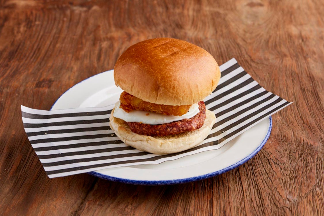 Breakfast Bap with Lorne Sausage