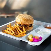 Lebanese Beef Burger Meal