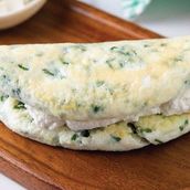 White cheese omelette