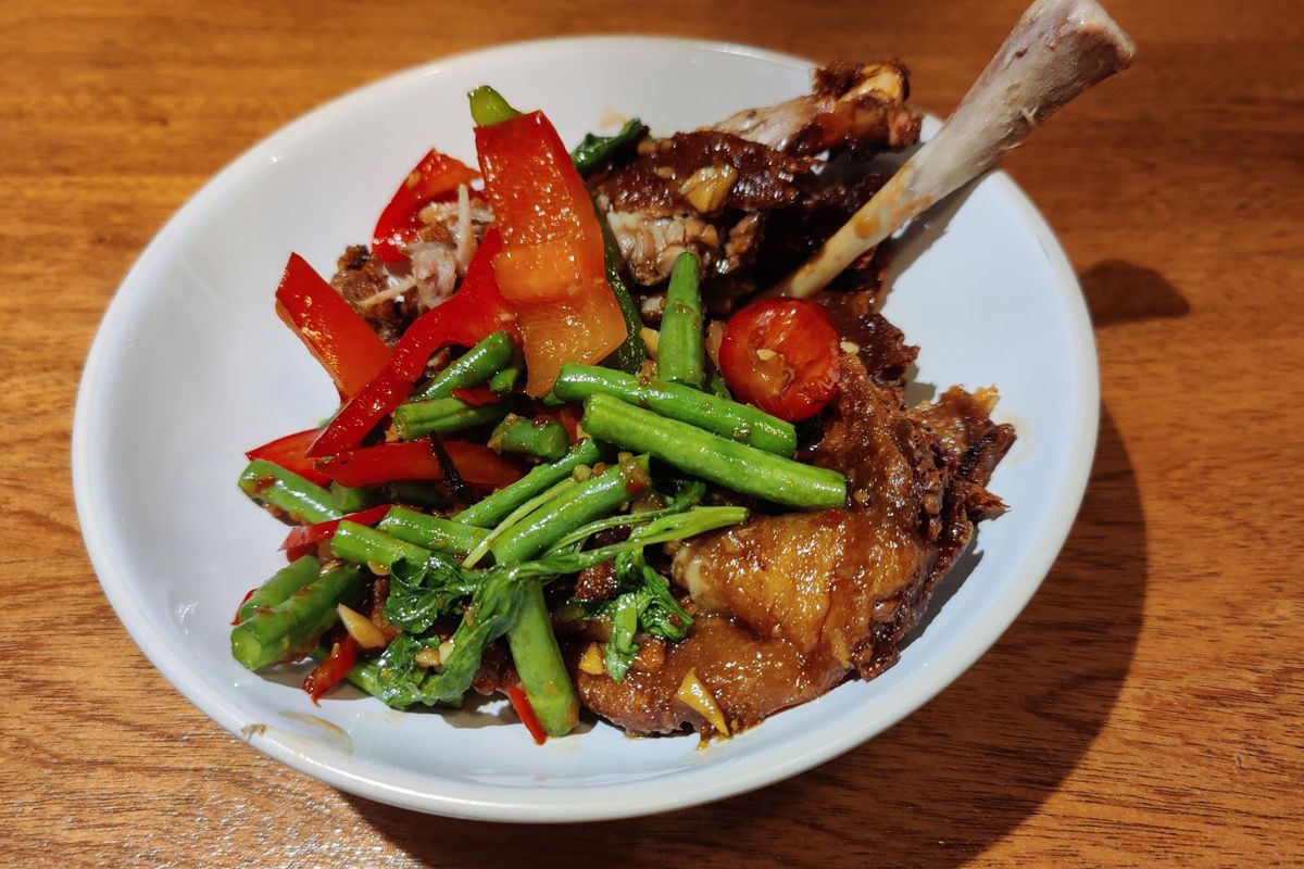 Leg of Aromatic Duck Chilli and Basil