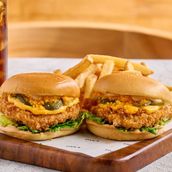 Chicken Cheetos Burger