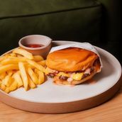 Wagyu Beef Burger With Fries