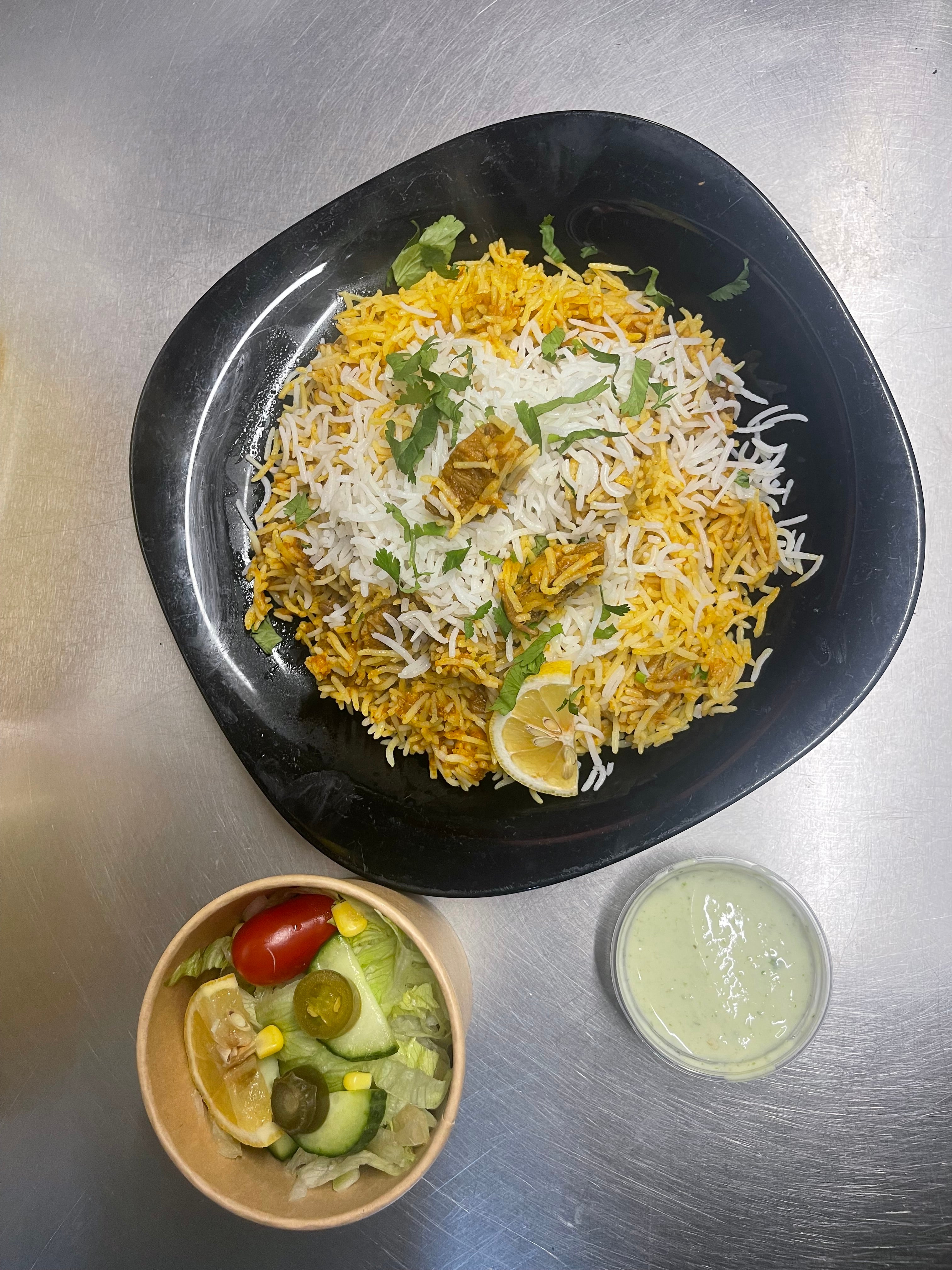 Chicken and beef mixed Beryani