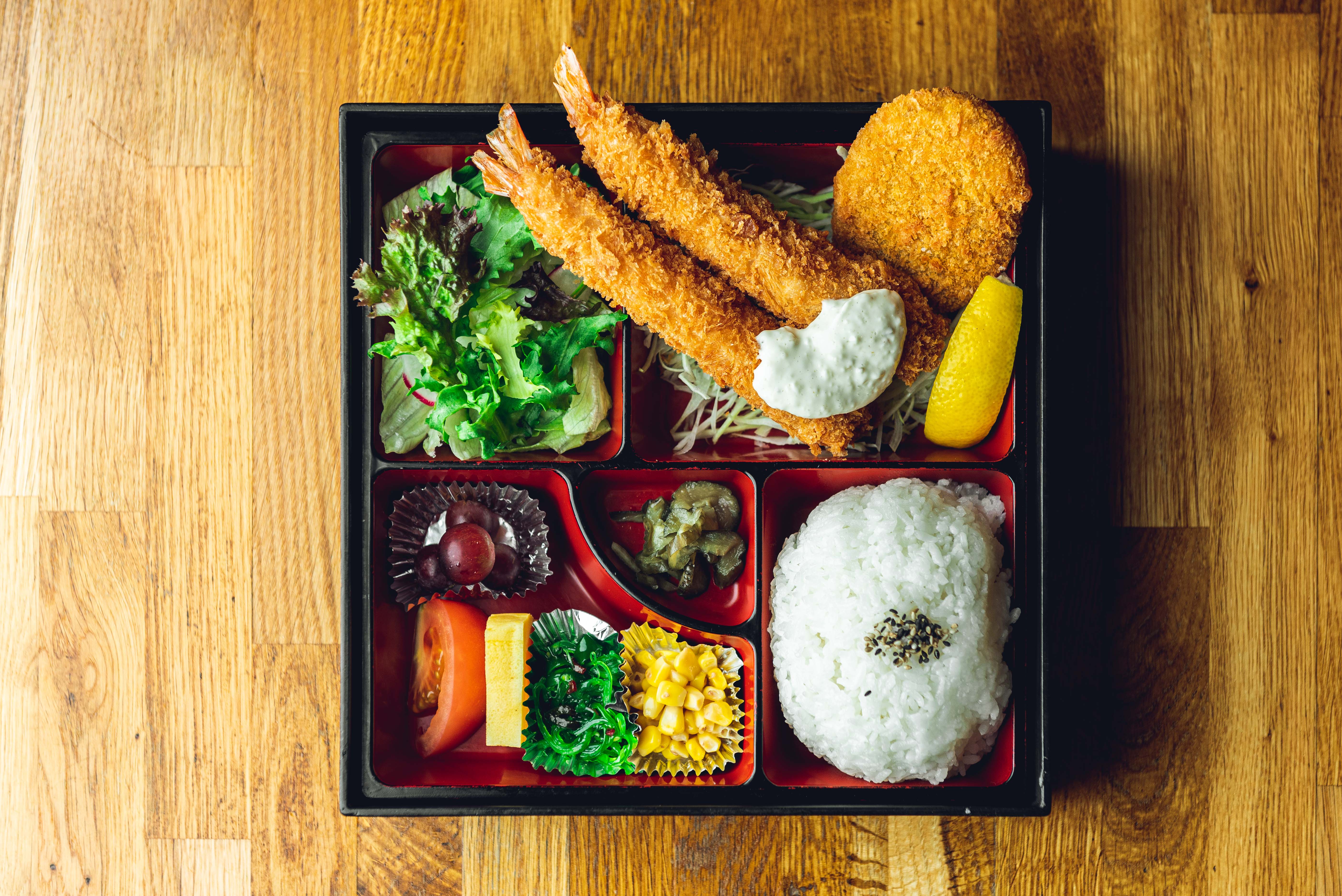 Giant Prawn Ebi Fry Bento