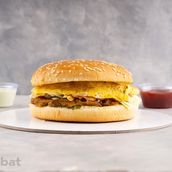 Anda (eggs) Shami Burger