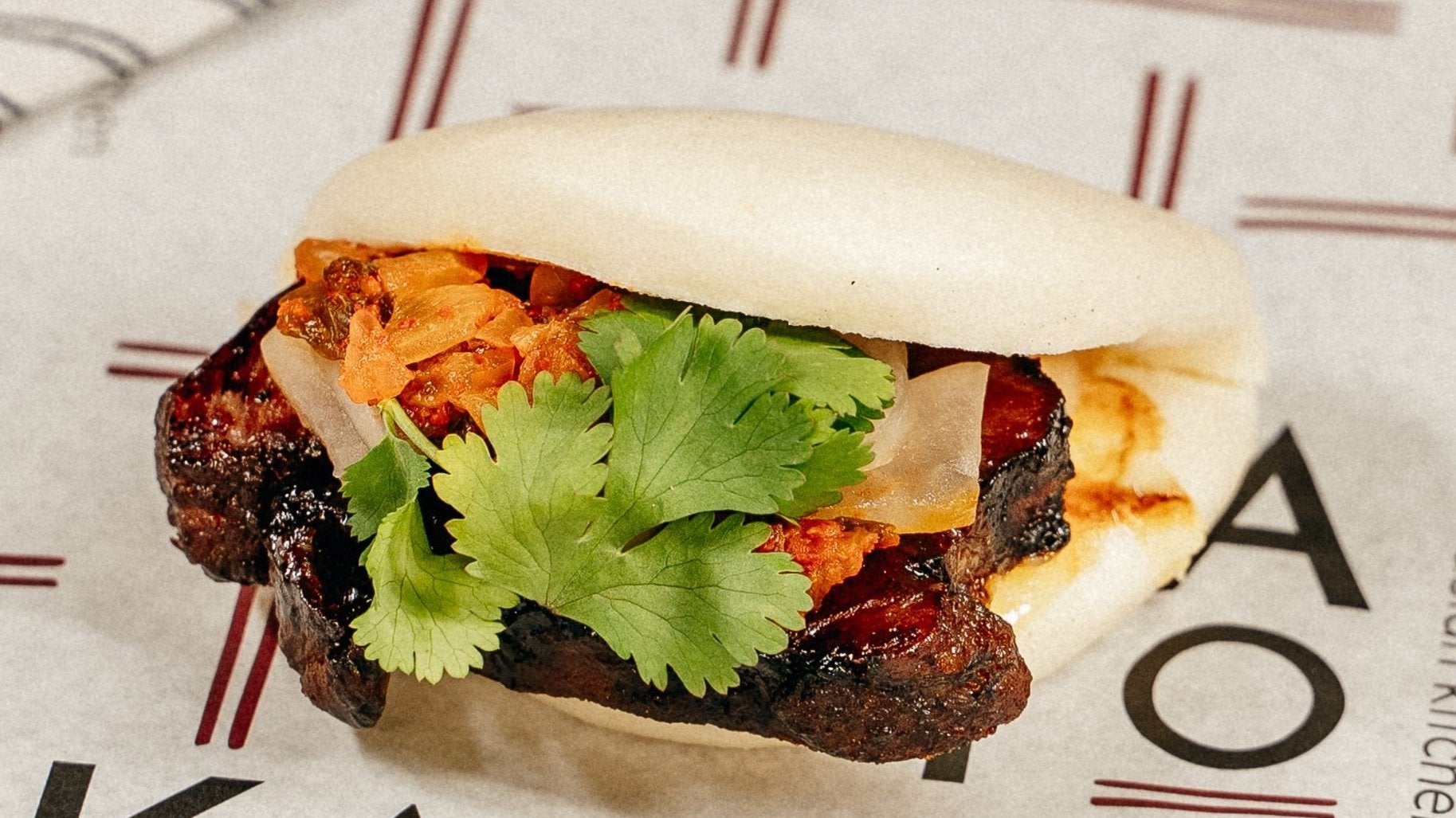 Beef Bao with black garlic & XO sauce