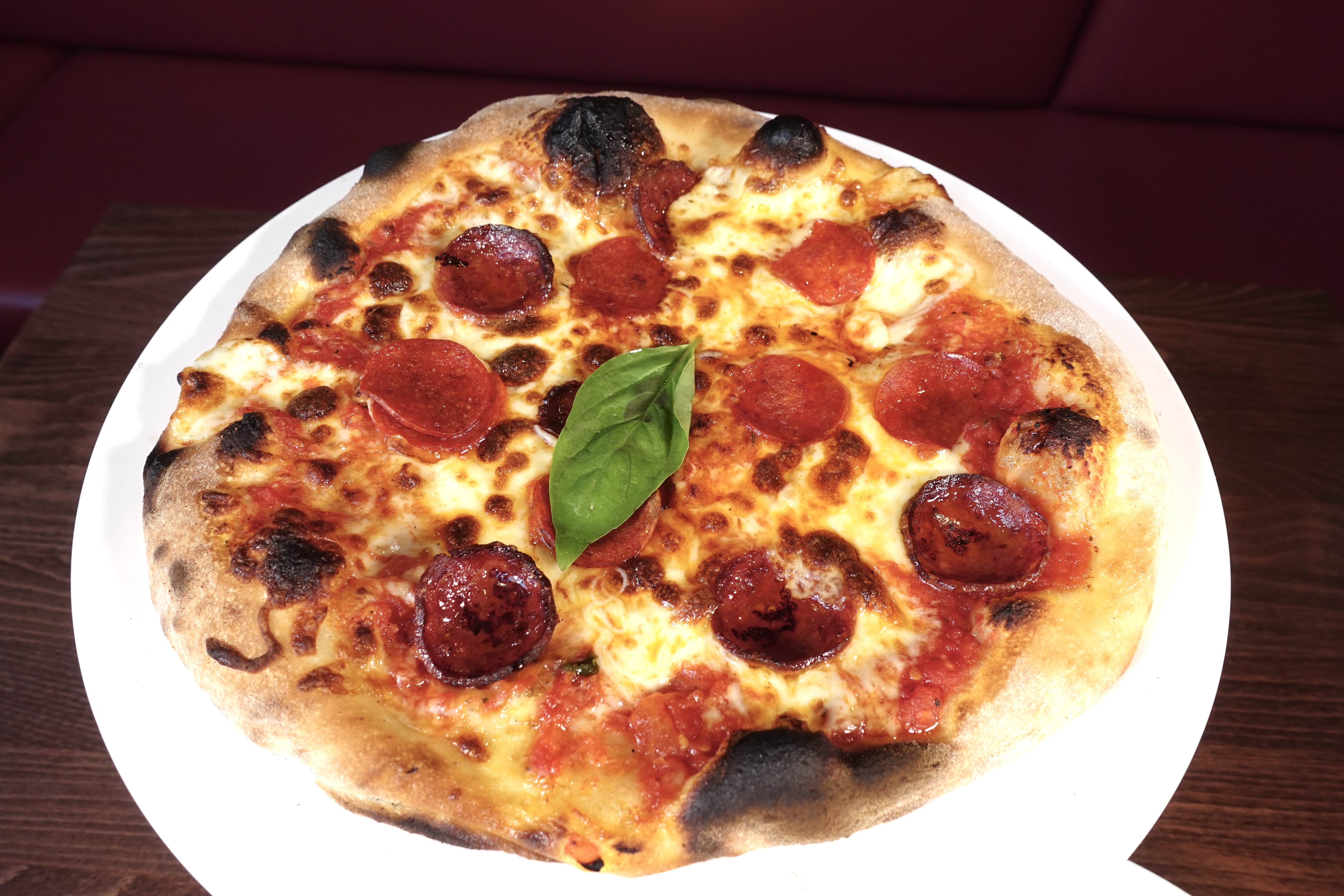 Double pepperoni & honey pizza