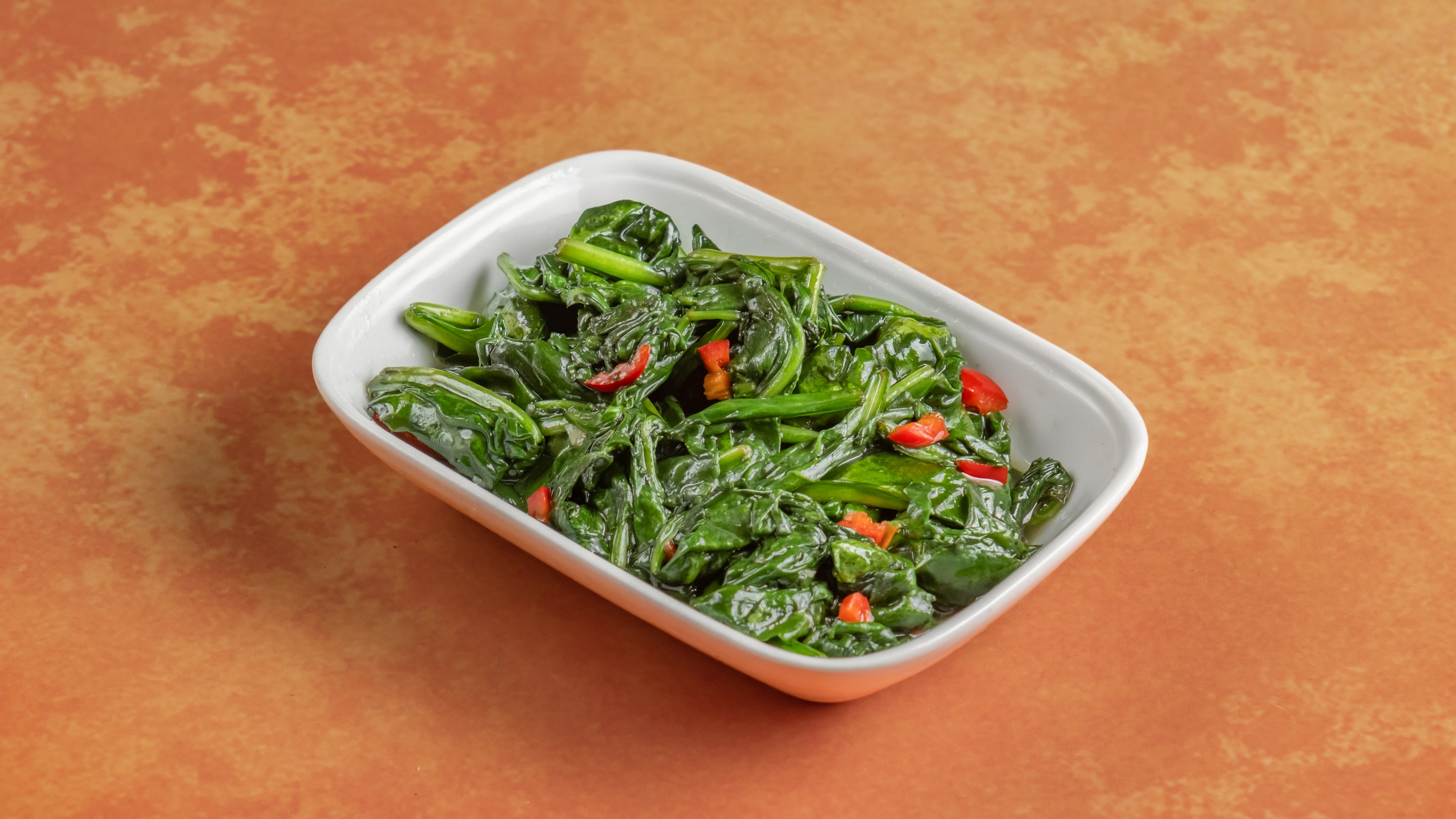 Sauteed Spinach with Garlic and Chilli