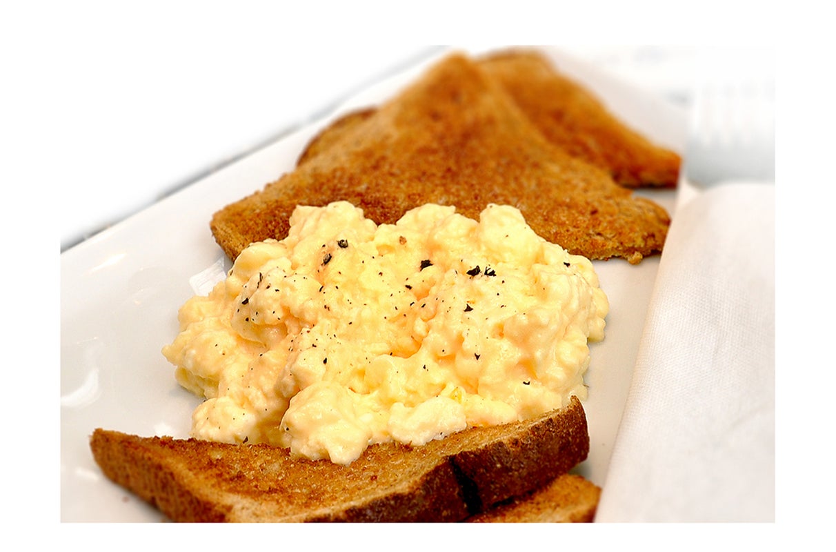 Scrambled Eggs on toast