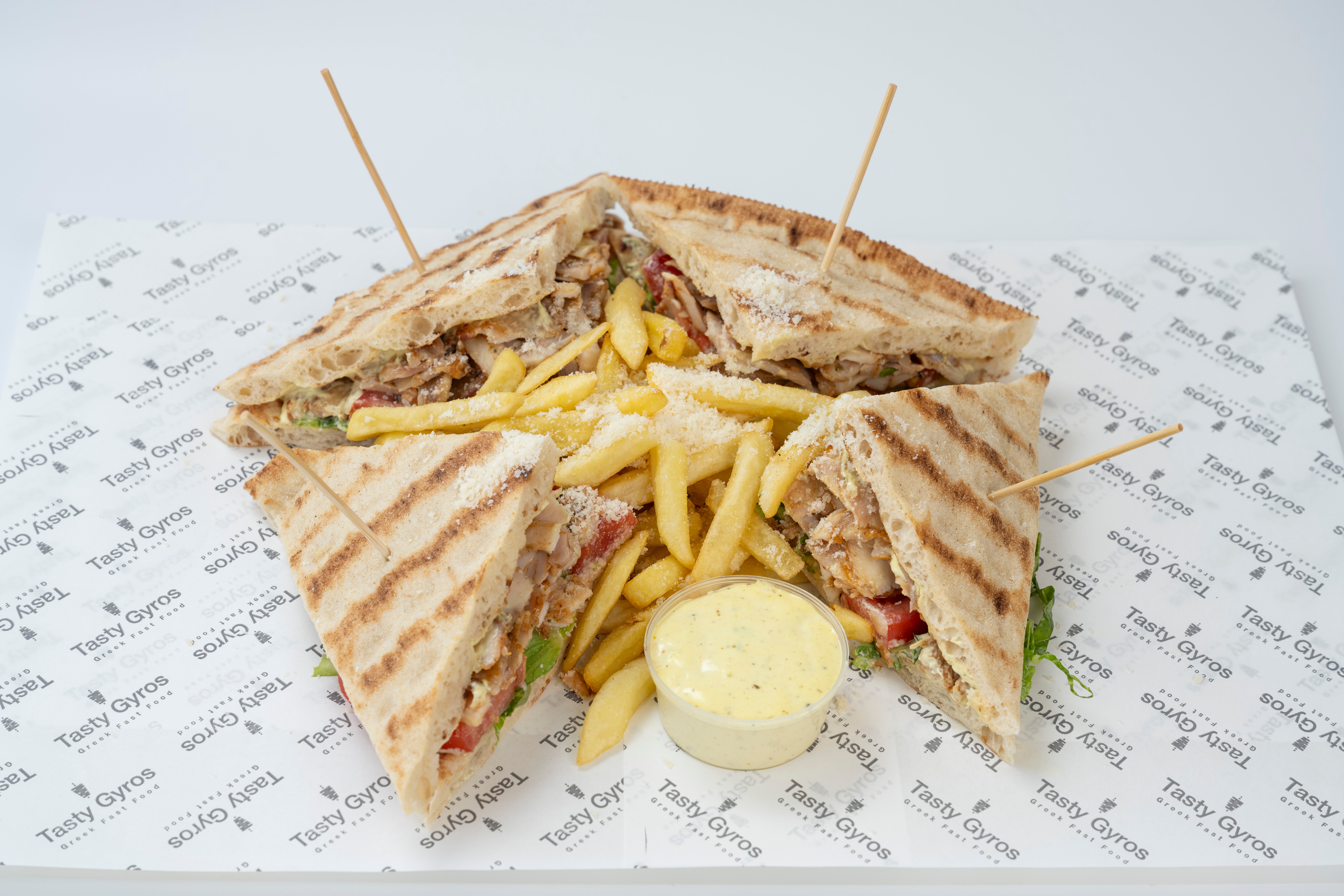 Club Sandwich Pork Gyros