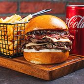 Philly Cheese Steak Burgers  Meal