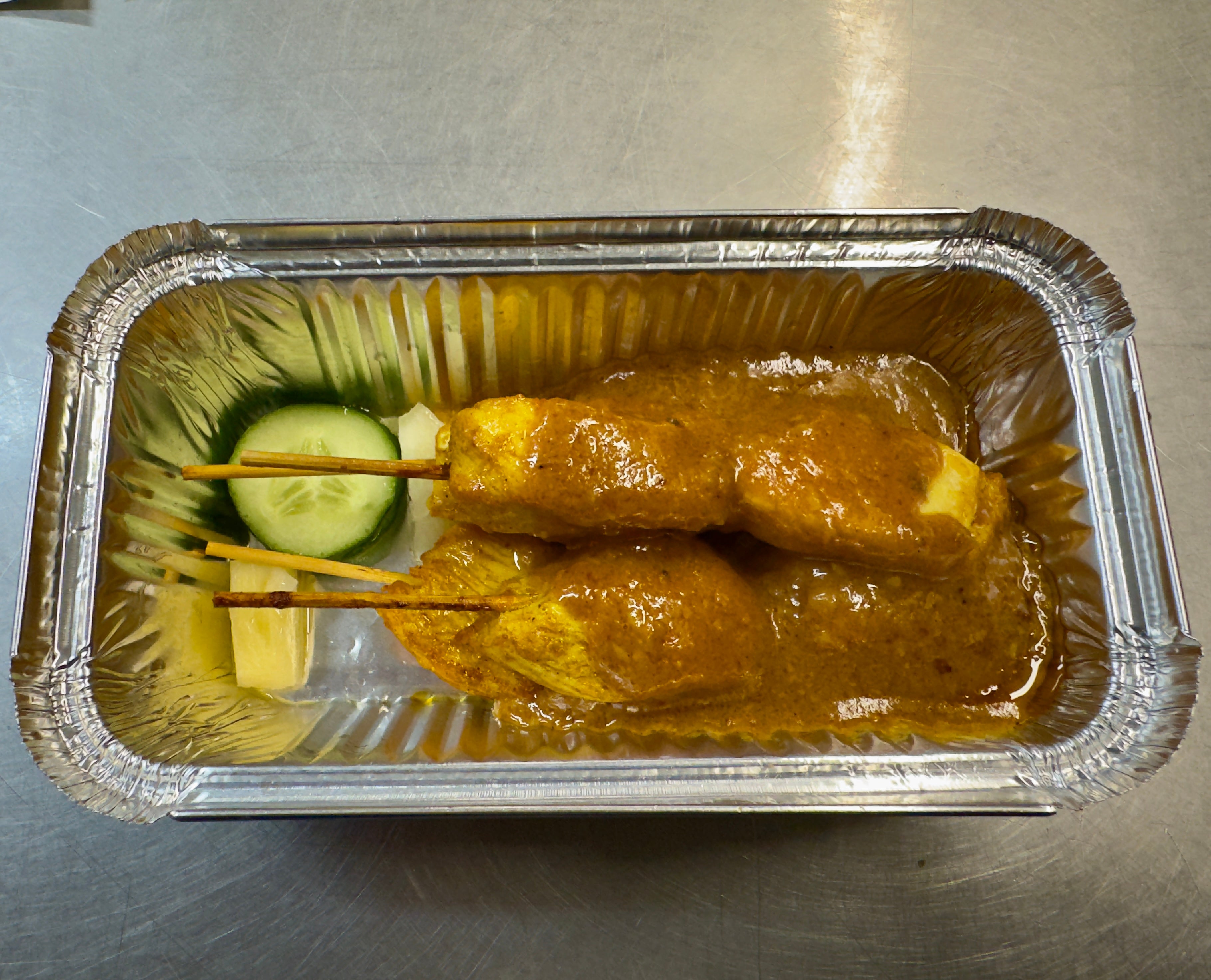 (6a) Satay Chicken on Skewers 沙嗲雞串