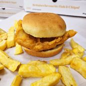 Bad Boy Battered Burger (Chicken Fillet Coated In Our Secret Batter)