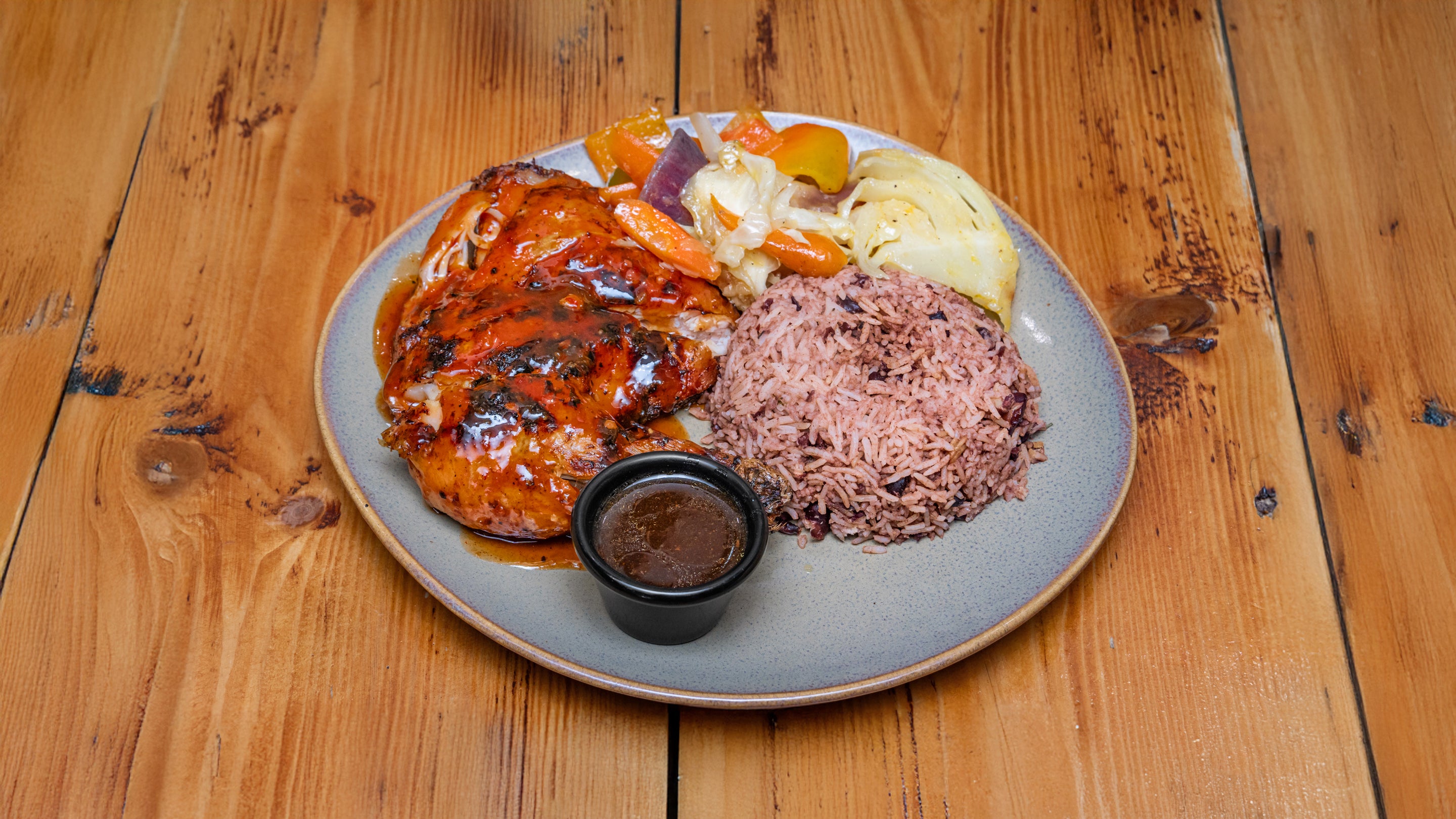 Jerk Chicken & Rice and Peas