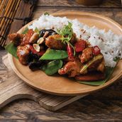 Kung Pao Chicken With Rice