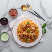 Malai Boti With Afghani Pulao