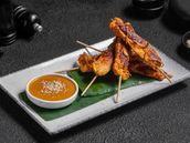 Thai Chicken Satay With Peanut Sauce  (5 Pcs)